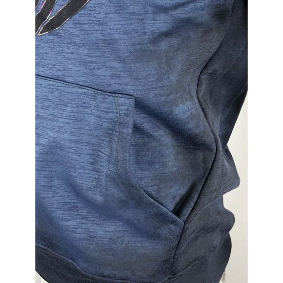 Black Men's long Sleeve Button down Shirt navy - Picture 5 of 9